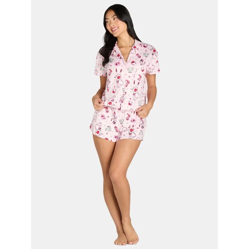 Way To Celebrate Womens Valentine’s Day Shorty Pajama Set- Cowgirl-L (12-14)
