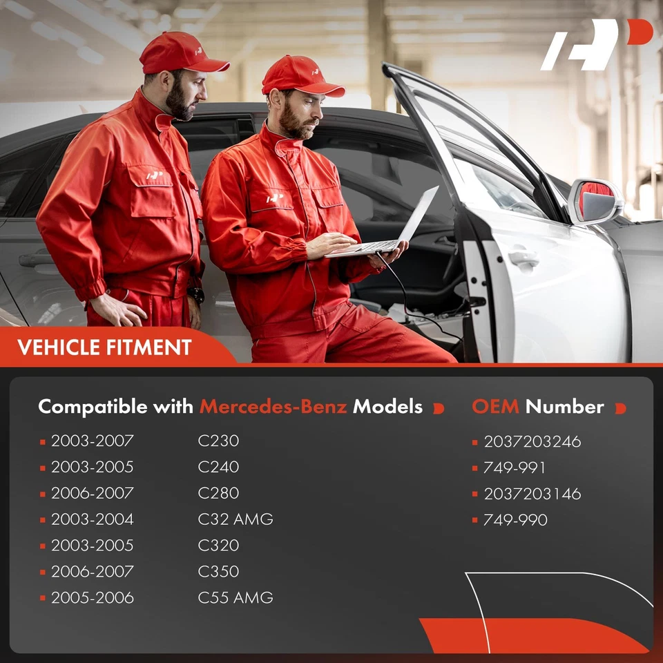 2x Front Left&Right Window Regulators W/o Motor for Mercedes-Benz C230 C320 W203 - Image 2 of 4