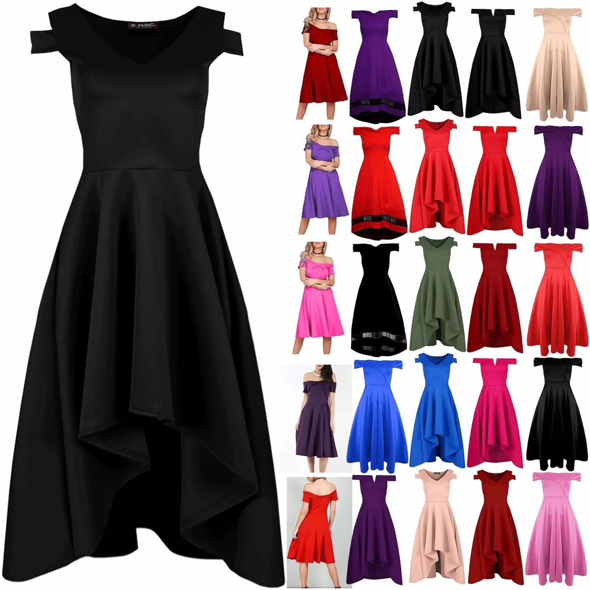 Womens midi skater dress outlet