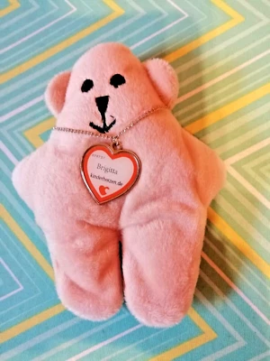 Teddy Bär Kinderherzen Kette  Bärchen Kette 13 cm silber Teddy - Bild 1 von 2