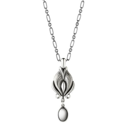 Georg Jensen 1990-2010 SV925 Necklace 45.5cm Top 19x29mm Georg Jensen 1990-2010 SV925 Necklace 45.5cm Top 19x29mm