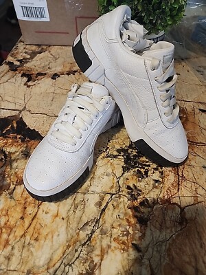 PUMA CALI LIFESTYLE SIZE 9 Women's White Low Top Running Lace Up Sneaker  BOX 7 | eBay