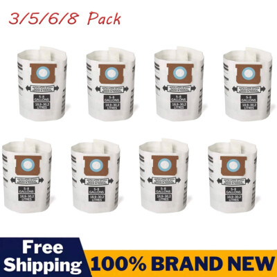 For Shop-Vac 90661 Bag Type E / H for 5-8 Gallon Vacuum - 9066100 Bags