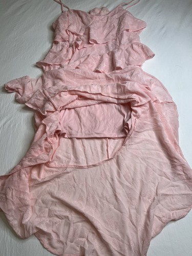 Women's Ruffle Midi Dress - Wild Fable medium Pink Spaghetti Strap - Picture 4 of 9