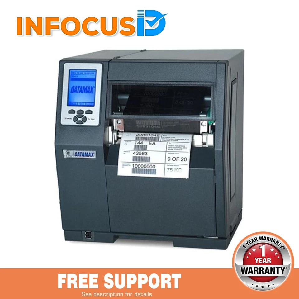 Datamax H-6210 203dpi Termica Diretta Etichetta Stampante Iva 1YR Garanzia & - Immagine 2 di 3