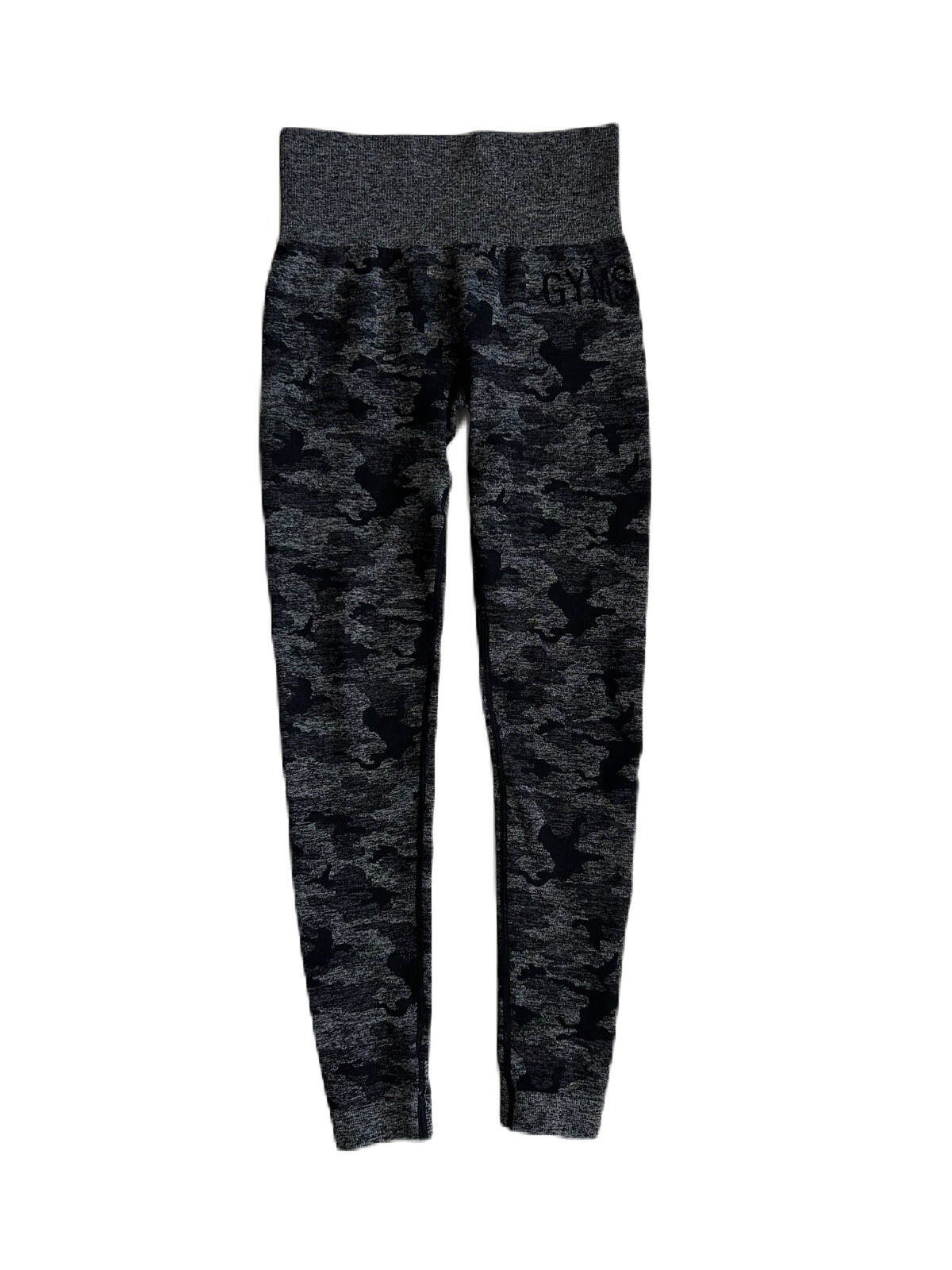 Gymshark Adapt Camo Seamless Leggings for Women in Black & Gray