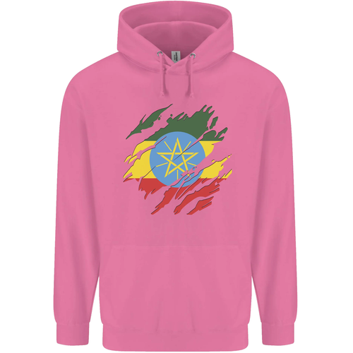 Torn Ethiopia Flag Ethiopian Day Football Childrens Kids Hoodie - Picture 69 of 88