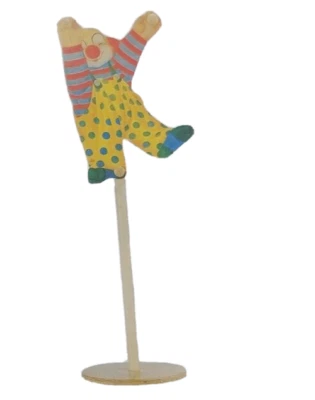 Vintage 1992 Sevi Kinder-Kleiderständer 'Happy Clown' aus Holz / Höhe ca. 90cm - Bild 1 von 4