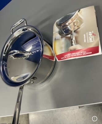 New All Clad Copper Core 3 Qt. Sauce Pan with Loop & Lid | eBay
