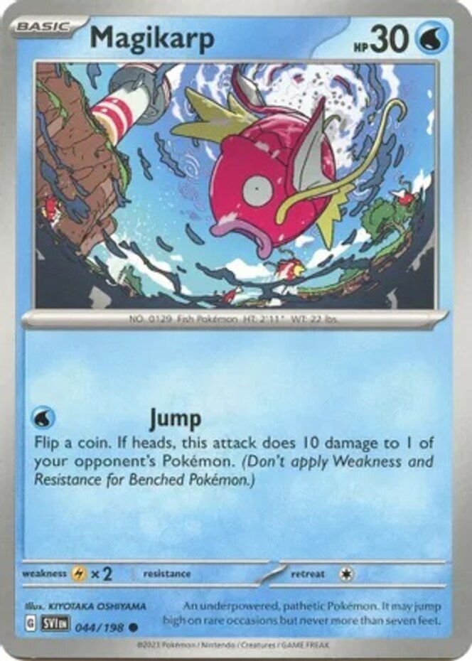 Pokemon Magikarp - 044/198 - Common NM-Mint Scarlet & Violet Pokemon Magikarp - 044/198 - Common NM-Mint Scarlet & Violet