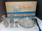 Vintage Anchor Hocking Early American Prescut 9 Piece Salad Maker Set #700/754