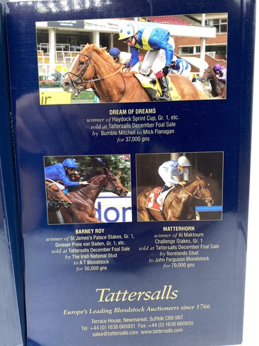 Set of 2: Tattersalls Catalog 2020 December Sale Foal/Mare Bloodstock Auctioneer - Picture 7 of 11