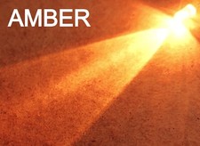 1pcs Professional Grade Pre-Wired 5mm AMBER LED! 3VDC! Super Bright! USA Made!