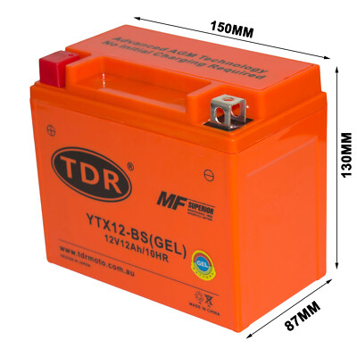 YTX12-BS Motorcycle Battery for Suzuki 1300cc GSX1300R Z Hayabusa