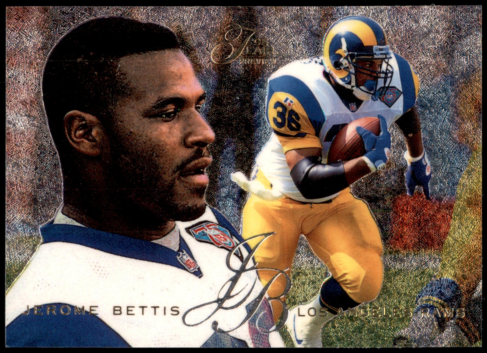 Jerome Bettis #17 1995 Fleer Flair Preview