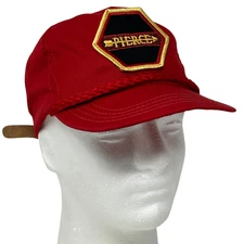 Vintage Pierce Arrow Society Hat Baseball Cap Motor Cars 80s Rope Strapback Red