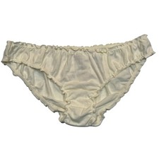 NWT AERIE Bikini Pantie Sz XS-S-M-L-XL Ivory White LET IT SNOW