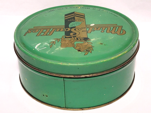 Vintage Mint Souffles 6" across Candy Tin by E.G. Whitman & Co. Philadelphia - Picture 4 of 7