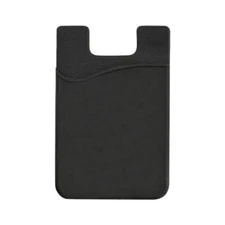 Silicone Cell Phone Wallet - Adhesive Back Pocket for ID Badge, Credit Cards