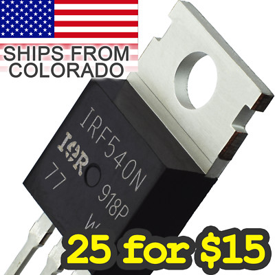 MOSFET - IRF540N 100V 33A - Transistor for Arduino Pi TT