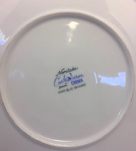 Noritake Blue Orchard 4 Dessert B&B Plates 6695 Cook n Serve 61/4" 1965 Japan. - Picture 5 of 7