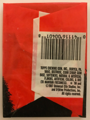 1987 Topps Harry And The Hendersons Cards, 1 Sealed Wax PACK From