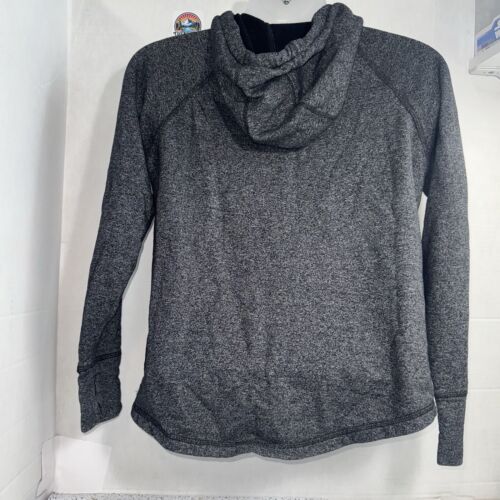 Kyodan Damen Hoodie P/S schwarz/grau verwittert Langarm Daumenlöcher - Bild 2 von 5