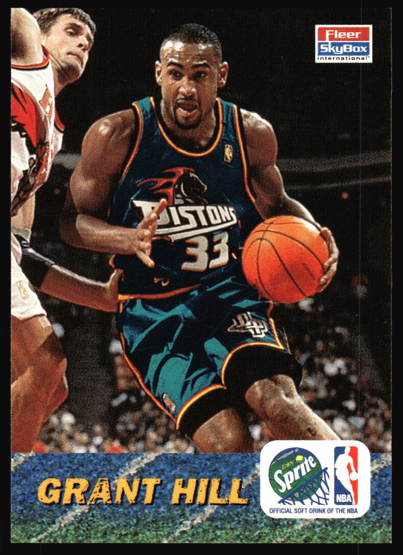 1996-97 Fleer Sprite Grant Hill #7 Detroit Pistons