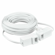 15m Telephone Extension Kit Masterplug Compact Telephone Extension White 5521704