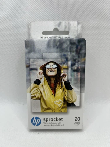 HP 2X3” Zink Photo Paper (20 Sheets) For HP Sprocket Portable Photo Printer