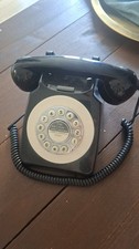 Landline Telephone Vintage Style Black Retro Style Corded