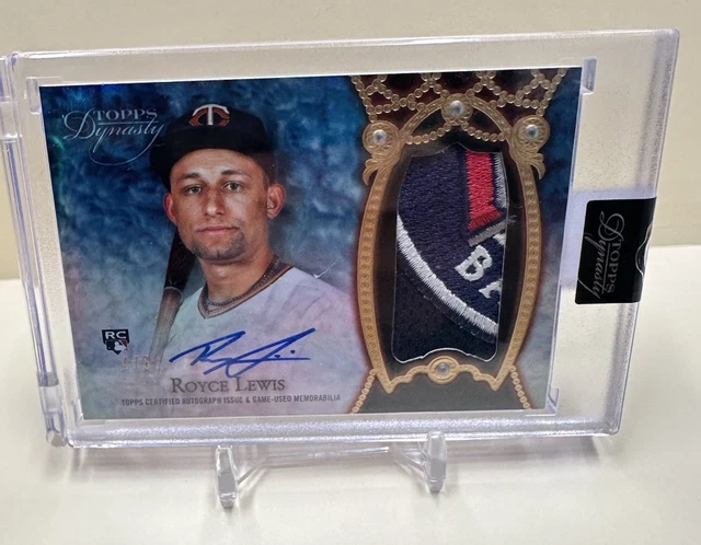 2022 Topps Dynasty Black 4/5 Royce Lewis Rookie Patch Auto Twins DAP-RL1