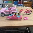 Vintage Barbie Car Bicycle Jet Ski