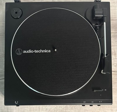 Audio-Technica AT-LP60X Turntable Black Fully Tested Works NEEDS NEW STYLUS
