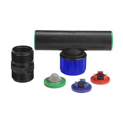 Raindrip R334CT Black/Green Swivel Tee Assembly for 1/2 and 3/4 in. Riser