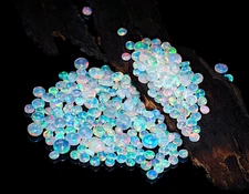 20 Pcs AAA Grade Fire Natural Ethiopian Opal Roundel Beads Welo Opal Beads 4-5mm