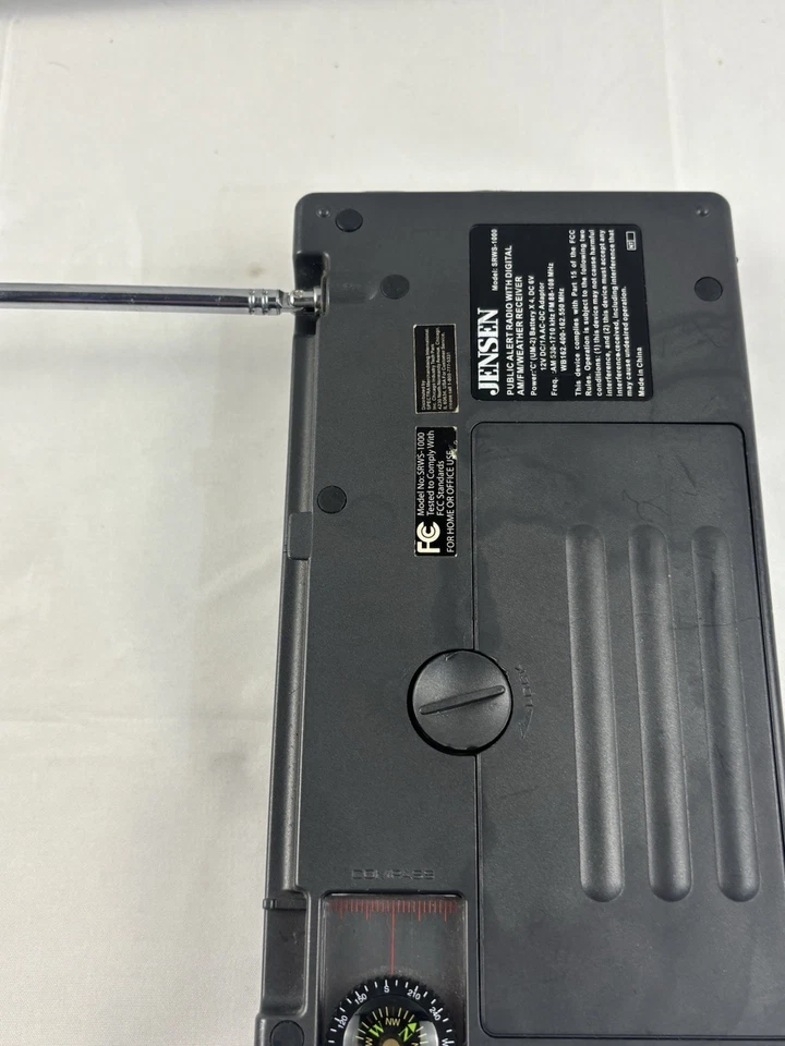 Jensen Public Alert Radio SRWS-1000 Weather Radio , Works Great Battery Operated - Image 4 of 4