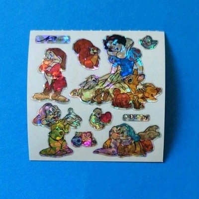 Stickeralbum Sticker Vintage 90er Jahre ZDesign Glitzer Prismatic Disney 
