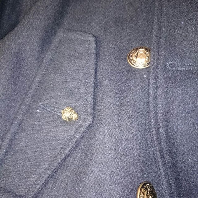 Skull Peacoat Leopard Pattern Button Custom - image 3