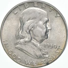 1950-D Franklin Half Dollar AU 90% Silver *8842