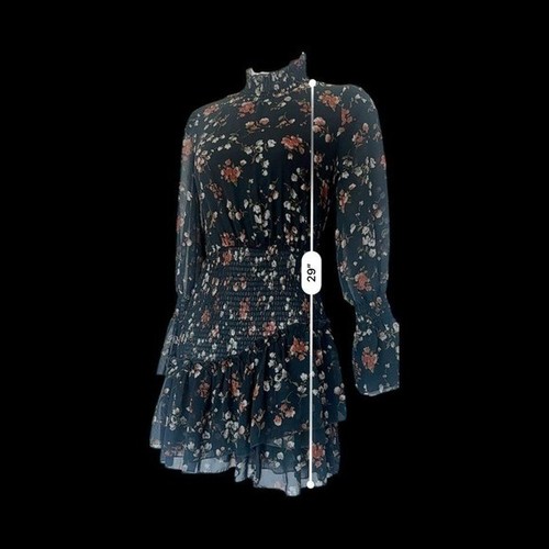 Prinzessin Polly Damen Blumen Minikleid Größe 0 Whimsigoth Fee Grunge durchsichtig - Bild 6 von 8