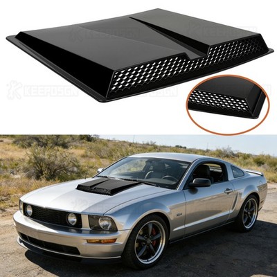 Car Air Flow Intake Hood Scoop Vent Cover Gloss Decorate For Ford Mustang 05-09