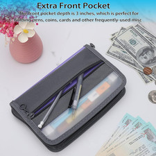 Small Accordion File Organizer,A6 Size 13 Pockets Coupon Receipt Holder Organ...