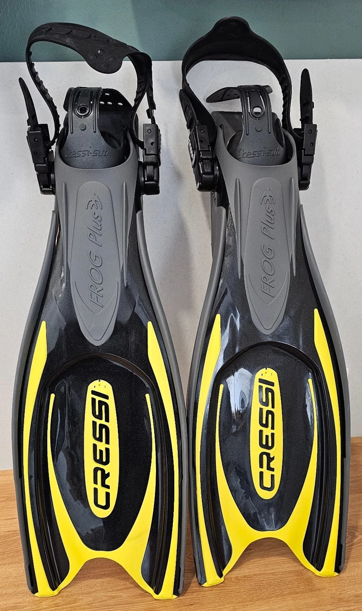 Cressi Frog Plus Geräteflossen XS/S 36-39 Tauchflossen Schwarz Gelb  8524