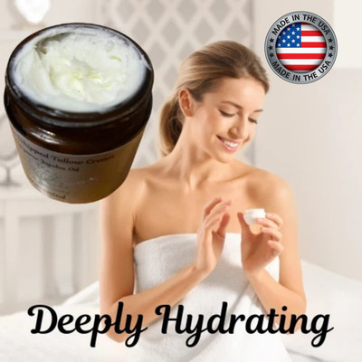 Tallow Face & Body Cream CHOOSE SCENT 100% Grass Fed Beef All-Natural Scents
