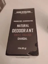 Viking Revolution Pure Natural Deodorant For Men Sweet Tobacco Scent.