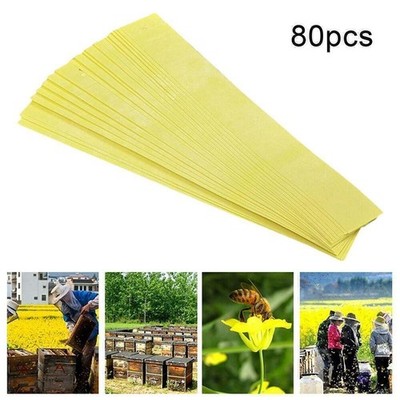 80 Stück Imkerei Streifen Bienenmilbe Fluvalinat Varroa Killer Behandlung Neu
