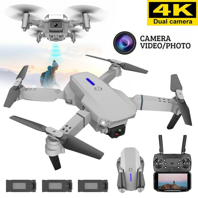 4K Mini Drone with Dual Camera HD FPV Foldable WiFi RC Quadcopter for Beginners
