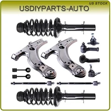 For Volkswagen Beetle Jetta Golf Front Struts + Control Arm Tie Rod Sway Bar kit