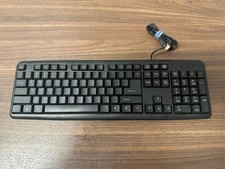 Standard USB Black Wired Keyboard Very Good